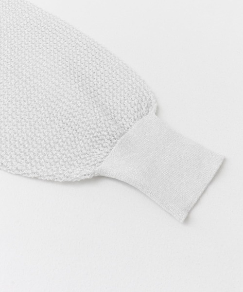 URBAN RESEARCH ROSSO WOMEN(アーバンリサーチ ロッソ)の「メッシュ編みカーディガン(カーディガン/ボレロ・レディース・ブラウン系その他/ホワイト・FREE)」の7枚目の写真