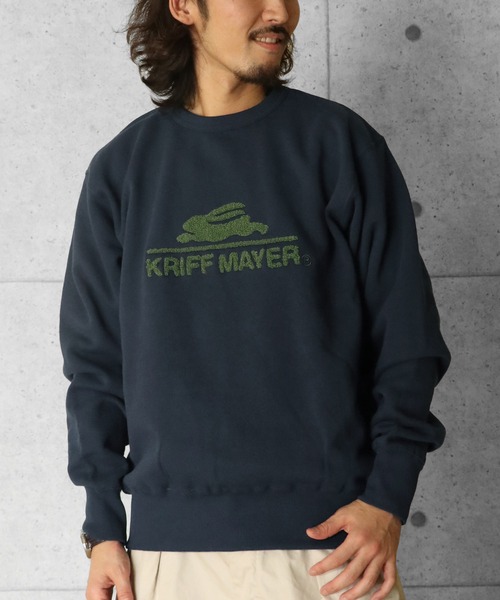 【セール】裏起毛クルー(サガラロゴ)（スウェット）｜KRIFF MAYER（クリフメイヤー）