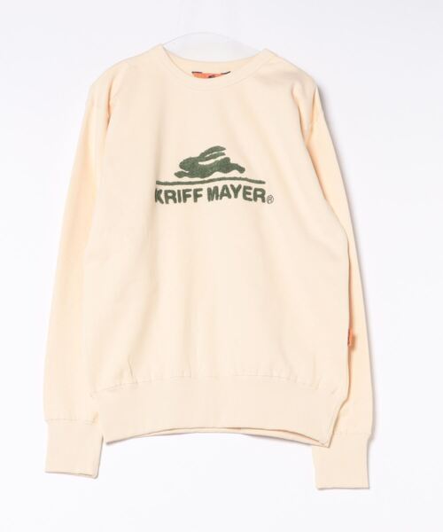 KRIFF MAYER（クリフメイヤー）の「裏起毛クルー(サガラロゴ)（スウェット・メンズ・ピンク/カラフル/チャコール/オレンジ/ネイビー/カーキ/ナチュラル/グレー・MEDIUM/LARGE/X-LARGE）」の18枚目の写真