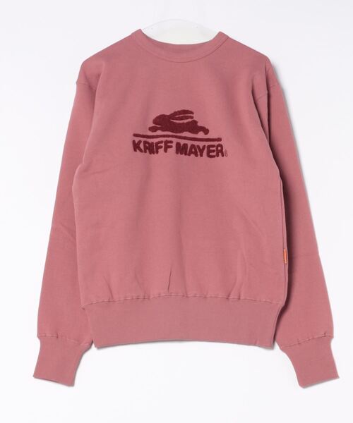 KRIFF MAYER（クリフメイヤー）の「裏起毛クルー(サガラロゴ)（スウェット・メンズ・ピンク/カラフル/チャコール/オレンジ/ネイビー/カーキ/ナチュラル/グレー・MEDIUM/LARGE/X-LARGE）」の21枚目の写真