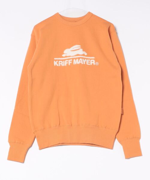 KRIFF MAYER（クリフメイヤー）の「裏起毛クルー(サガラロゴ)（スウェット・メンズ・ピンク/カラフル/チャコール/オレンジ/ネイビー/カーキ/ナチュラル/グレー・MEDIUM/LARGE/X-LARGE）」の22枚目の写真
