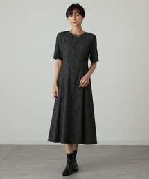 ANAYI（アナイ）の「バイカラーレースプリーツニット ワンピース