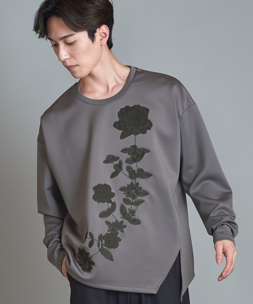 【セール】エンブロイダリーBIGロンT（Tシャツ/カットソー）｜NO ID.（ノーアイディ）