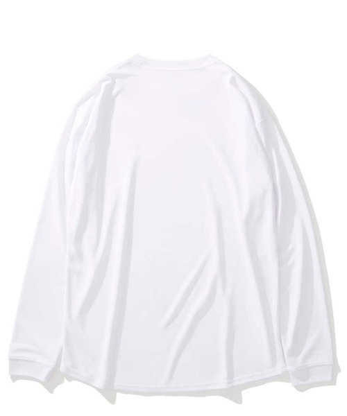 SPALDING（スポルディング）の「【SPALDING/スポルディング】ロングスリーブTシャツ ミシガン Mロゴ ロウンドヘム/UVカット吸水速乾長袖ロンT（Tシャツ/カットソー・メンズ・ネイビー/ホワイト・MEDIUM/LARGE）」の3枚目の写真