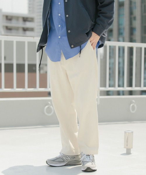 ITEMS URBANRESEARCH（アイテムズ アーバンリサーチ）の「デニム ベイカーパンツ（デニムパンツ・メンズ・ブラック/オフホワイト/ネイビー・LARGE/MEDIUM）」の22枚目の写真