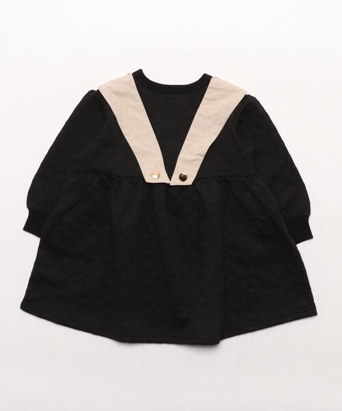 【セール】サンカクふくれジャガードトレンチベストワンピース（ワンピース）｜maarook（マルーク）