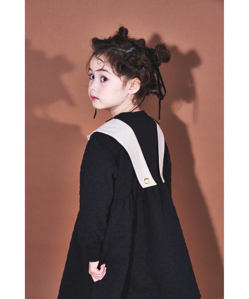 【セール】サンカクふくれジャガードトレンチベストワンピース（ワンピース）｜maarook（マルーク）