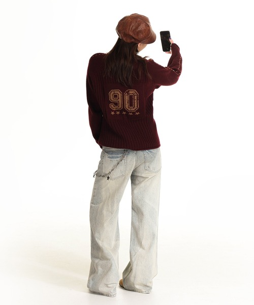 MASONPRINCE（メイソンプリンス）の「ワイドシルエット 色落ち加工 サイドベルト デニムパンツ NZK6204【MASONPRINCE】（デニムパンツ・メンズ・グレー系その他・S/M/L/XL）」の7枚目の写真