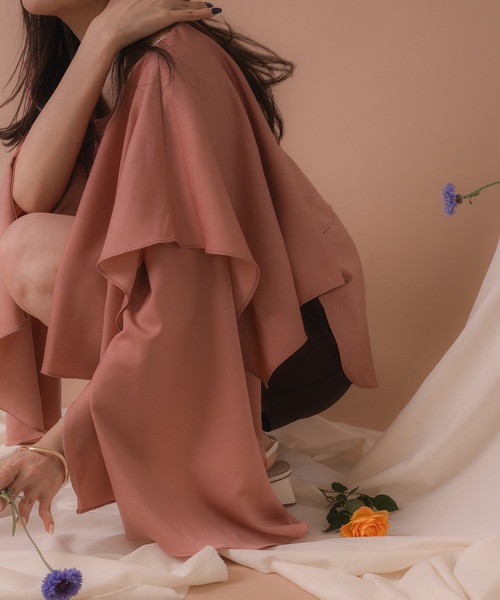 mideal（マイディール）の「satin frill dolman blouse / サテンフリルドルマンブラウス（シャツ/ブラウス・レディース・ピンク/グリーン・FREE）」の13枚目の写真