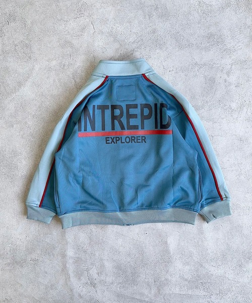 BIG FIELD（ビッグフィールド）の「ジャージトラックジャケット（ジャージ・キッズ・ブルー/パープル/グレー・140/130/150/120/110/100/90）」の12枚目の写真