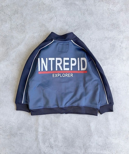 BIG FIELD（ビッグフィールド）の「ジャージトラックジャケット（ジャージ・キッズ・ブルー/パープル/グレー・140/130/150/120/110/100/90）」の9枚目の写真