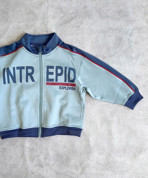 BIG FIELD（ビッグフィールド）の「ジャージトラックジャケット（ジャージ・キッズ・ブルー/パープル/グレー・140/130/150/120/110/100/90）」の15枚目の写真