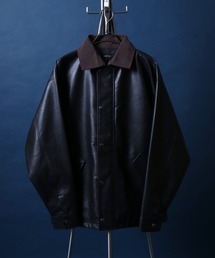 ANPAS(ApX)Synthetic Leather Vintage-like Oversized Blouson/ʒ VZeBbNU[ Be[WCN ݃R[fC u] neBOWPbg {o[WPbg Jo[I[(u])