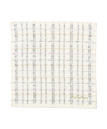 Francfranc | 抗菌防臭 ツイードパターン ハンカチタオル ホワイト(ハンカチ/ハンドタオル)