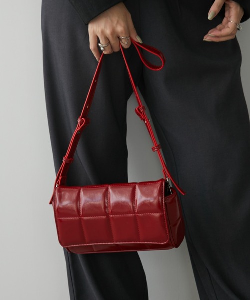 Bottega Veneta パデッド カセット ショルダーバッグ レッド ボッテガ