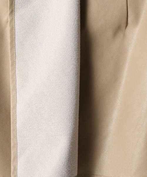 mysty woman（ミスティウーマン）の「エコレザーミニラップスカート 152020（スカート・レディース・ベージュ/ブラック・FREE）」の17枚目の写真