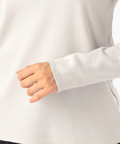 COMME CA ISM(コムサイズム)の「綿100% 吸湿発熱 あったか ハイネックカットソー(Tシャツ/カットソー・レディース・ブラック/ホワイト/ライトグレー/チャコール・MEDIUM/LARGE)」の17枚目の写真