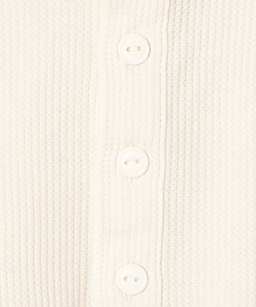 ＪＵＧＬＡＮＳ（ユグランス）の「【Hanes/ヘインズ】HW4-A502 HENLYNECK/ヘンリーネック/ロングスリーブ/ワッフル/フリーサイズ/レディース（Tシャツ/カットソー・レディース・オフホワイト/グレー/ブラック/ネイビー・FREE）」の16枚目の写真