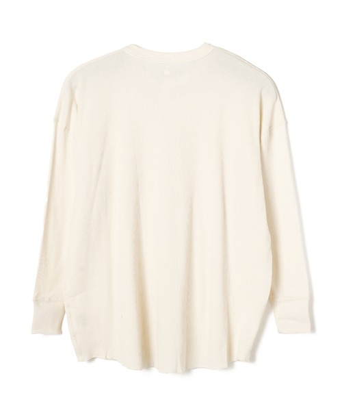 ＪＵＧＬＡＮＳ（ユグランス）の「【Hanes/ヘインズ】HW4-A502 HENLYNECK/ヘンリーネック/ロングスリーブ/ワッフル/フリーサイズ/レディース（Tシャツ/カットソー・レディース・オフホワイト/グレー/ブラック/ネイビー・FREE）」の14枚目の写真