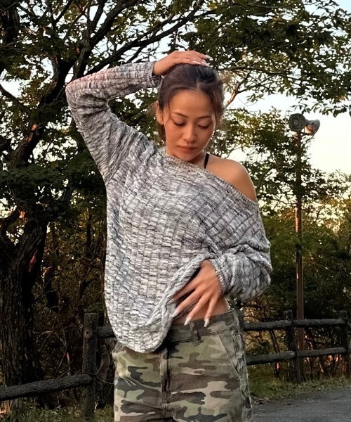 FUKA - ワンオフショルニット made in INTER FACTORY（ニット/セーター