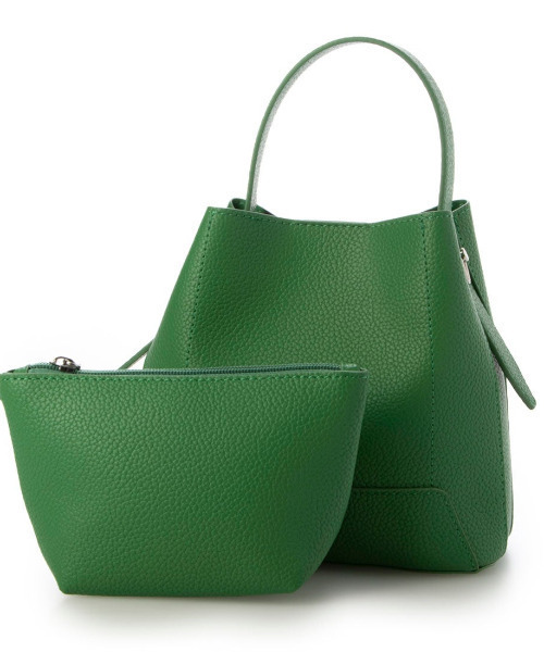 cache cache（カシュ カシュ）の「カシュカシュ cachecache / シボ合皮ミニバゲットバッグ（ショルダーバッグ・レディース・ブラック/シルバー/グリーン/ベージュ系その他・FREE）」の20枚目の写真