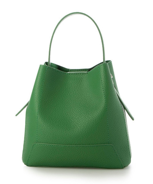 cache cache（カシュ カシュ）の「カシュカシュ cachecache / シボ合皮ミニバゲットバッグ（ショルダーバッグ・レディース・ブラック/シルバー/グリーン/ベージュ系その他・FREE）」の7枚目の写真