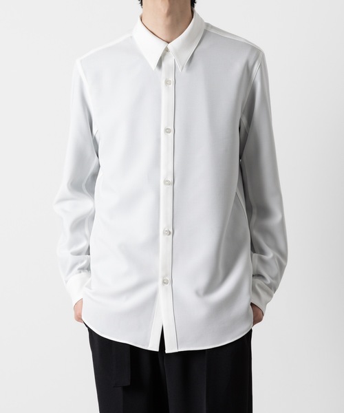ATTACHMENT（アタッチメント）の「PE コンパクトツイル レギュラーカラードレスシャツ / PE COMPACT TWILL REGULAR COLLAR DRESS SHIRT（シャツ/ブラウス・メンズ・ブラック/ホワイト/グレー・1/2/3/4）」の2枚目の写真