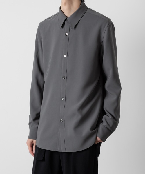 ATTACHMENT（アタッチメント）の「PE コンパクトツイル レギュラーカラードレスシャツ / PE COMPACT TWILL REGULAR COLLAR DRESS SHIRT（シャツ/ブラウス・メンズ・ブラック/ホワイト/グレー・1/2/3/4）」の6枚目の写真