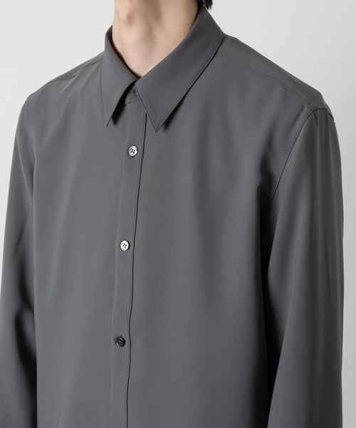 ATTACHMENT（アタッチメント）の「PE コンパクトツイル レギュラーカラードレスシャツ / PE COMPACT TWILL REGULAR COLLAR DRESS SHIRT（シャツ/ブラウス・メンズ・ブラック/ホワイト/グレー・1/2/3/4）」の10枚目の写真