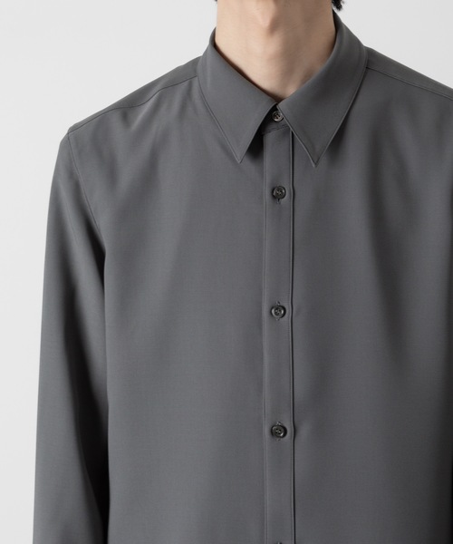 ATTACHMENT（アタッチメント）の「PE コンパクトツイル レギュラーカラードレスシャツ / PE COMPACT TWILL REGULAR COLLAR DRESS SHIRT（シャツ/ブラウス・メンズ・ブラック/ホワイト/グレー・1/2/3/4）」の9枚目の写真