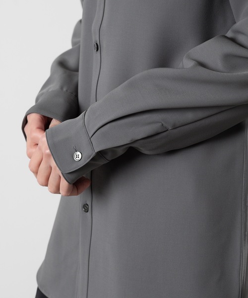 ATTACHMENT（アタッチメント）の「PE コンパクトツイル レギュラーカラードレスシャツ / PE COMPACT TWILL REGULAR COLLAR DRESS SHIRT（シャツ/ブラウス・メンズ・ブラック/ホワイト/グレー・1/2/3/4）」の11枚目の写真