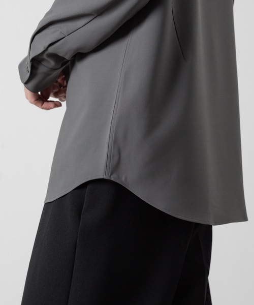ATTACHMENT（アタッチメント）の「PE コンパクトツイル レギュラーカラードレスシャツ / PE COMPACT TWILL REGULAR COLLAR DRESS SHIRT（シャツ/ブラウス・メンズ・ブラック/ホワイト/グレー・1/2/3/4）」の12枚目の写真