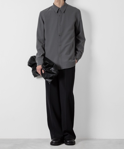 ATTACHMENT（アタッチメント）の「PE コンパクトツイル レギュラーカラードレスシャツ / PE COMPACT TWILL REGULAR COLLAR DRESS SHIRT（シャツ/ブラウス・メンズ・ブラック/ホワイト/グレー・1/2/3/4）」の14枚目の写真