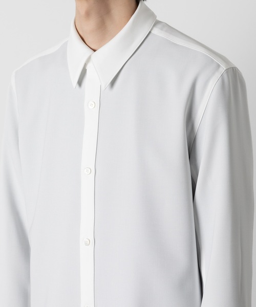 ATTACHMENT（アタッチメント）の「PE コンパクトツイル レギュラーカラードレスシャツ / PE COMPACT TWILL REGULAR COLLAR DRESS SHIRT（シャツ/ブラウス・メンズ・ブラック/ホワイト/グレー・1/2/3/4）」の21枚目の写真