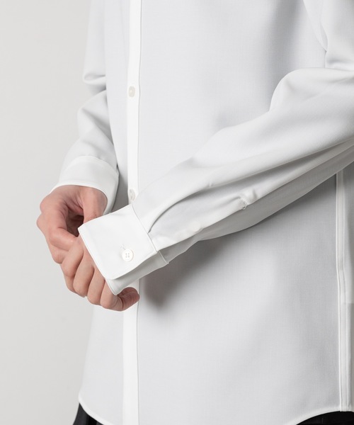ATTACHMENT（アタッチメント）の「PE コンパクトツイル レギュラーカラードレスシャツ / PE COMPACT TWILL REGULAR COLLAR DRESS SHIRT（シャツ/ブラウス・メンズ・ブラック/ホワイト/グレー・1/2/3/4）」の22枚目の写真