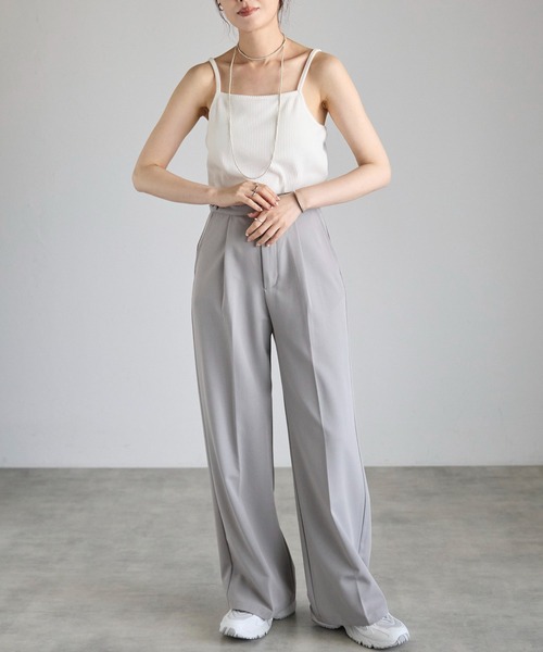 セール】【Fizz/フィズ】 カップ付き スクエアネックキャミソール