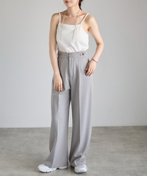 セール】【Fizz/フィズ】 カップ付き スクエアネックキャミソール