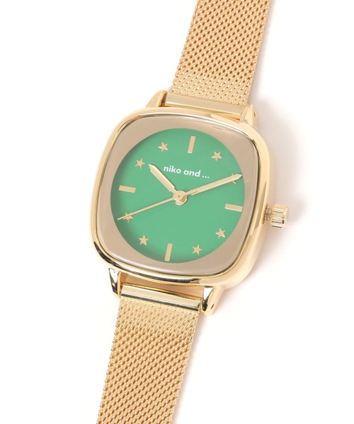 niko and...(ニコアンド)の「CUメッシュウォッチ(アナログ腕時計・レディース・ブラック/グリーン/レッド/グレー/イエロー・0)」の12枚目の写真
