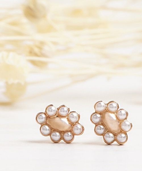 itam(アイタム)の「【itam】アイタム/ パールセラミックピアス/ 金属アレルギー対応ピアス(ピアス(両耳用)・レディース・ピンクゴールド/シルバー・FREE)」の2枚目の写真