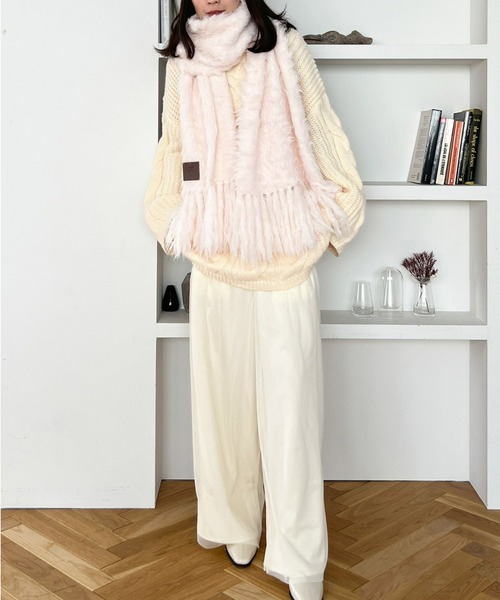 mic by Olu. 【ZOZOTOWN限定】シャギーボリュームマフラー mic by Olu.（ミックバイオルドット）の「【ZOZOTOWN限定