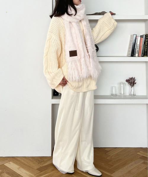 【ZOZOTOWN限定】シャギーボリュームマフラー[セットアップ可能]（マフラー）｜mic by Olu.（ミックバイオルドット）