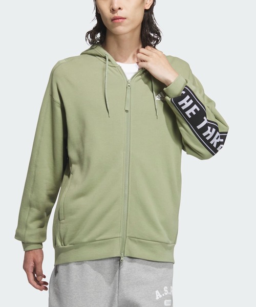 adidas（アディダス）の「ワーディングパック ルーズフィット フレンチテリー フルジップパーカー / アディダス adidas（パーカー・メンズ・ブラック/グリーン・X-SMALL/LARGE/MEDIUM/SMALL/XX-LARGE/3XL/X-LARGE）」の13枚目の写真