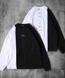 RE730 | Color scheme switching long sleeve T-shirt / 配色切り替え長袖Tシャツ(Tシャツ/カットソー)