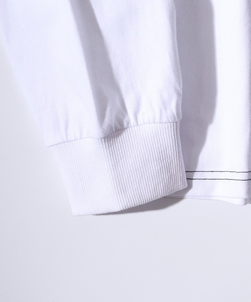 RE730(アールイーセブンサーティー)の「Color scheme switching long sleeve T-shirt / 配色切り替え長袖Tシャツ(Tシャツ/カットソー・メンズ・ホワイト/ブラック・L/M)」の10枚目の写真