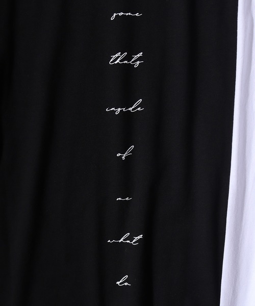 RE730(アールイーセブンサーティー)の「Color scheme switching long sleeve T-shirt / 配色切り替え長袖Tシャツ(Tシャツ/カットソー・メンズ・ホワイト/ブラック・L/M)」の9枚目の写真