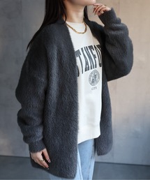 モチモチシャギーカーディガン