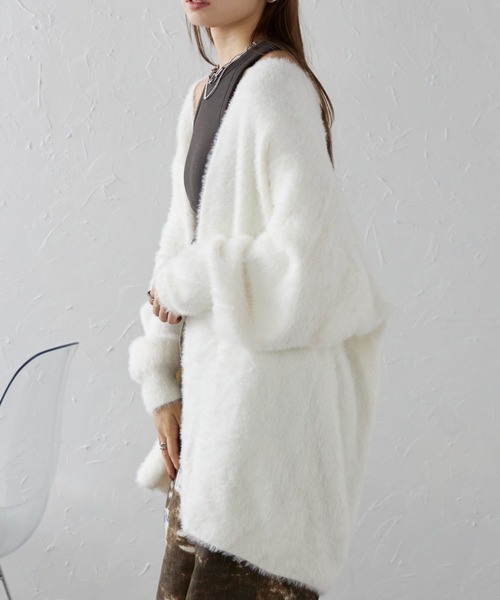 セール】モチモチシャギーカーディガン（ニット/セーター）｜ap retro