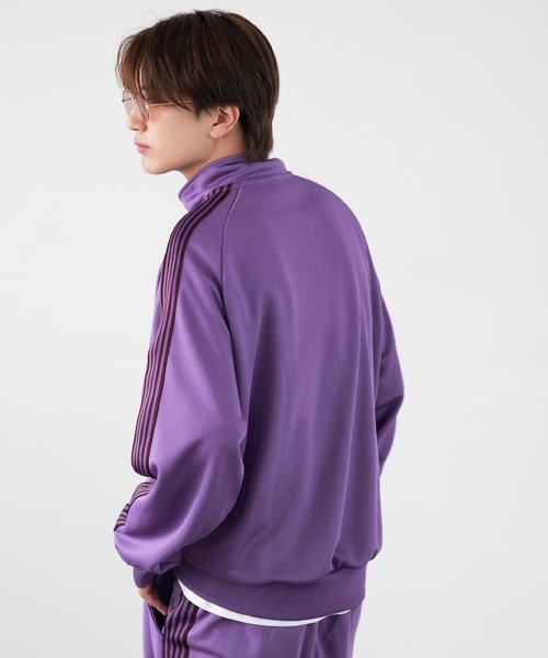 SIDEWAY STANCE(サイドウェイスタンス)の「【SIDEWAY STANCE】ハーフジップ ワンポイント刺しゅう ジャージジャケット(ジャージ・メンズ・ブラック/ブラック系/ラベンダー/ブラック系1/ダークブラウン/グレー・LARGE/MEDIUM)」の20枚目の写真