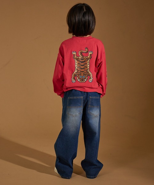 Kです PAIRMANON STREET】袖ロゴ バックプリント 長袖 Tシャツ ロンT