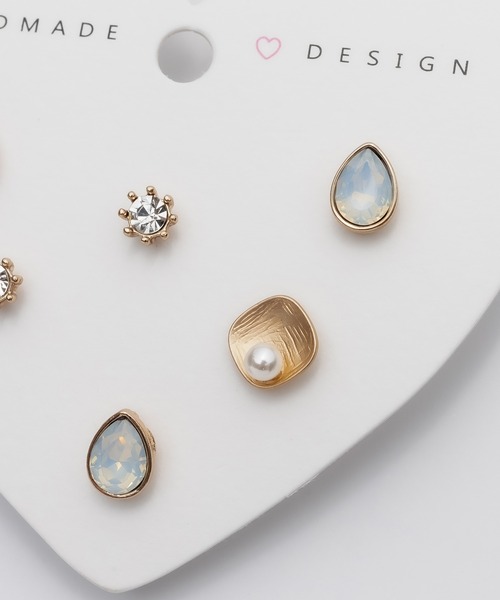 ciite'（シーテ）の「ピアス 4セット / pierce 4 set  (両耳用)（ピアス（両耳用）・レディース・ゴールド/シルバー・FREE）」の6枚目の写真